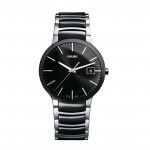 RADO CENTRIX BLACK DIAL STAINLESS STEEL AND BLACK CERAMIC MEN'S WATCH RADO CENTRIX BLACK DIAL STAINLESS STEEL AND BLACK CERAMIC MEN'S WATCH